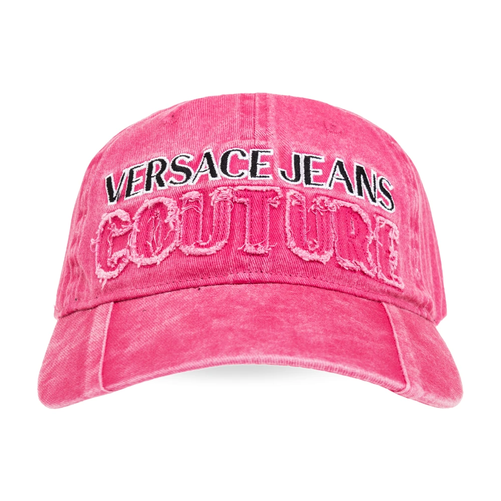 Versace Jeans Couture Baseballpet met logo Pink Dames