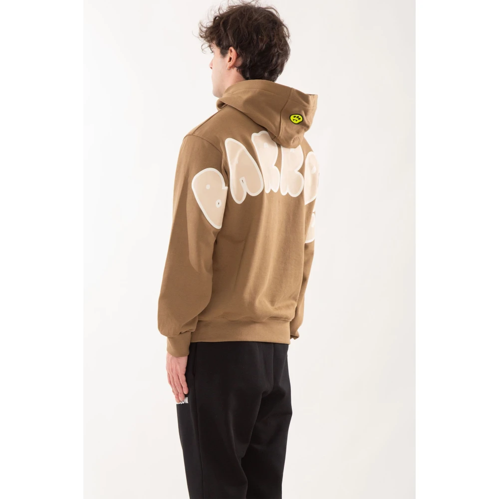 Barrow Hoodie met achterlogo klassieke stijl Brown Heren