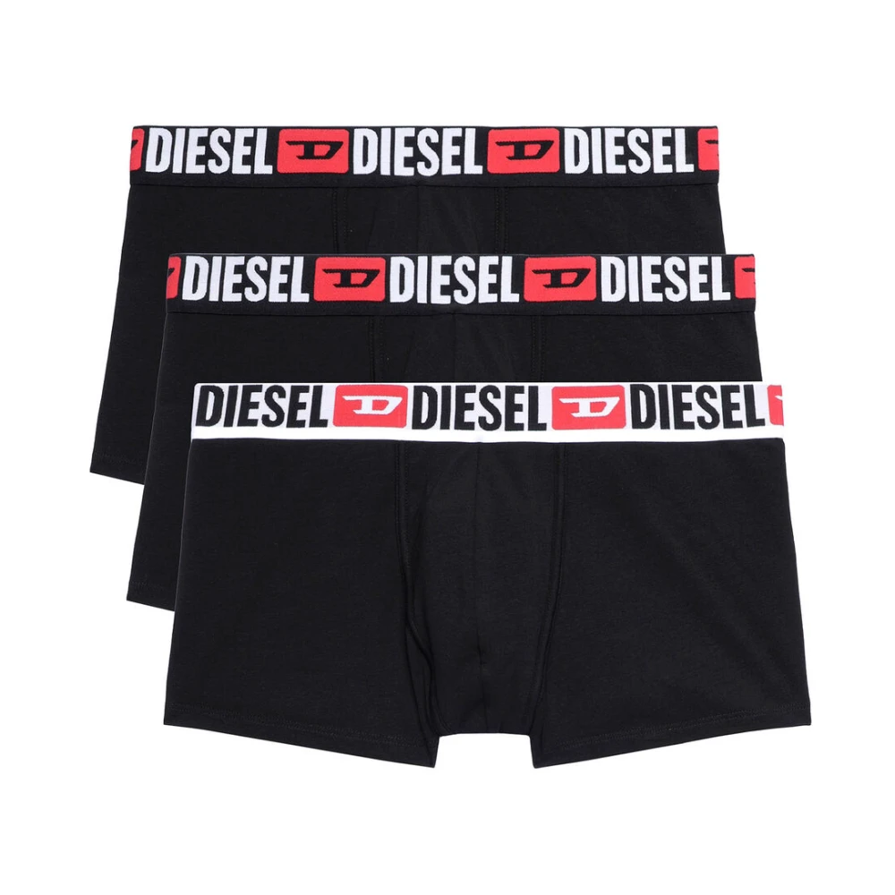 Diesel Men's Black Boxer Briefs Set With Stretch Cotton - Underpants - M - Underwear