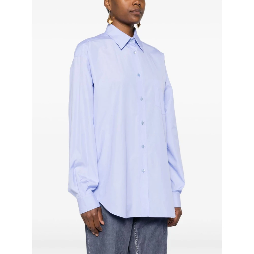 Moschino Lichtblauw Shirt voor Mannen Blue Dames
