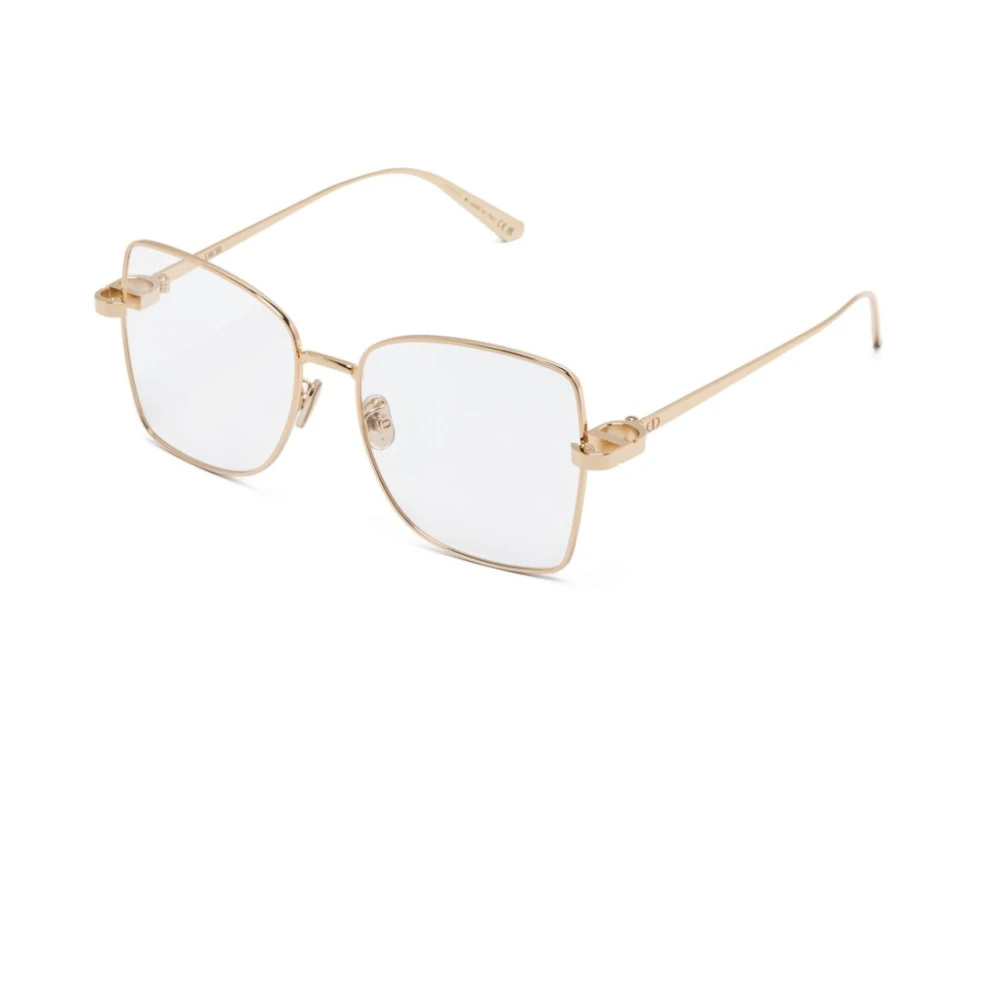 Dior Stijlvolle Zwarte Zonnebril Yellow Unisex