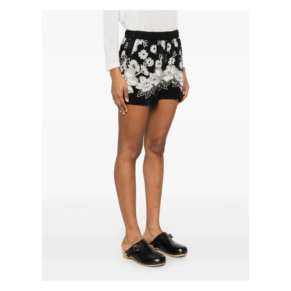 P.a.r.o.s.h. Chique Zwarte Shorts voor Moderne Vrouwen Black Dames