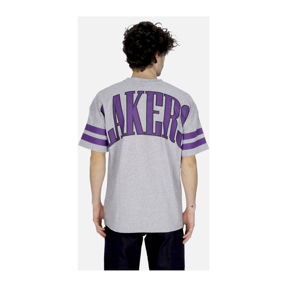 new era NBA Arch Graphic Tee Los Angeles Lakers Gray Heren
