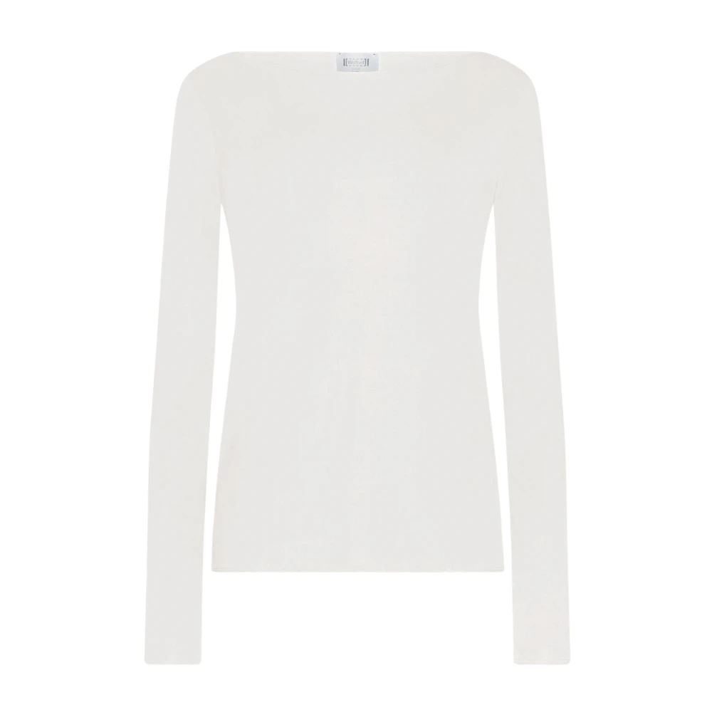 Wolford Pure Top Long Sleeves - Female - Long Sleeve T-Shirts - White - M - Tops
