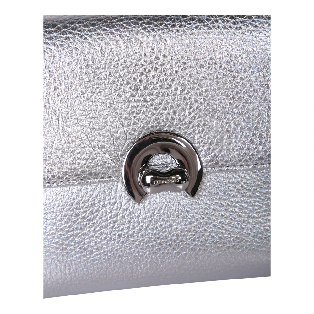 Coccinelle Zilver Metallic Mini Tas Chic Stijl Gray Dames
