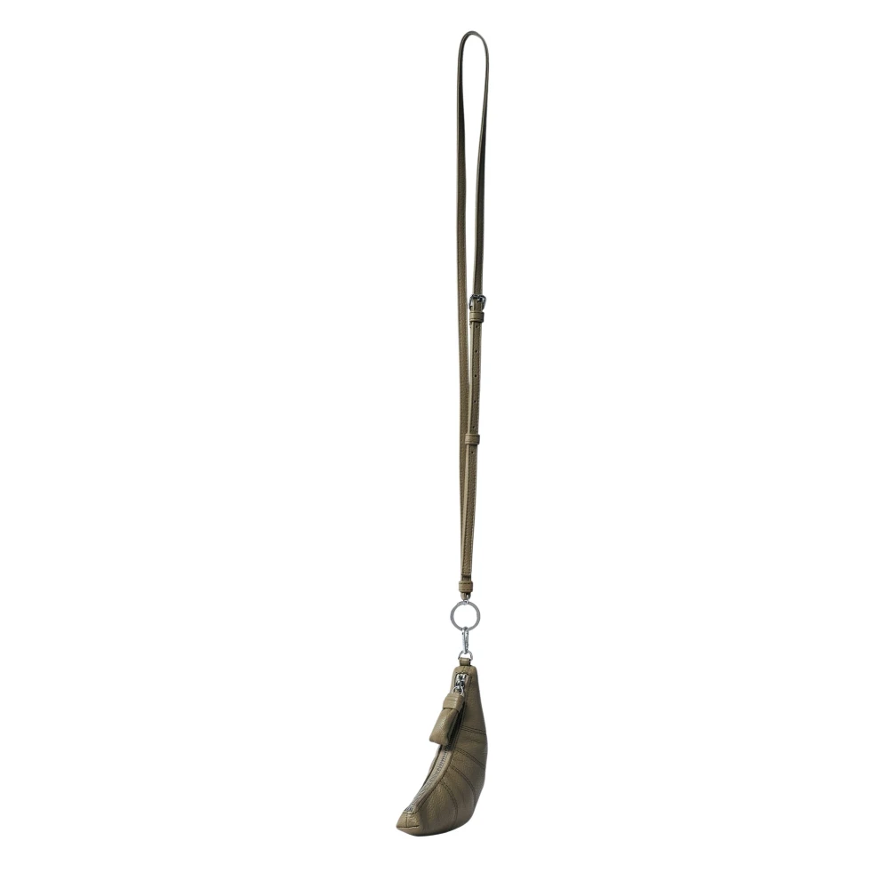 Lemaire Pebble Grain Leren Crossbody Munt Pouch Green Unisex