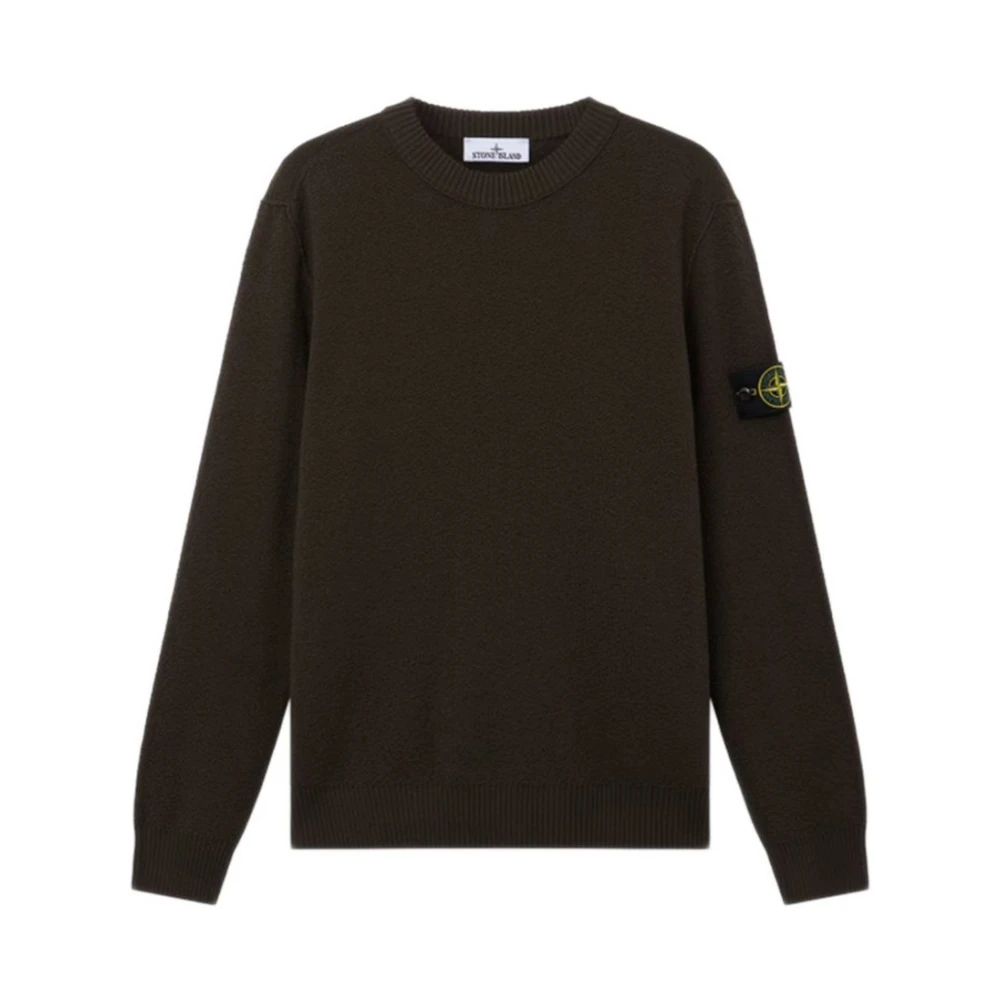 Stone Island , Round-Neck Knitwear, Male, Gray, Xl, Jumpers