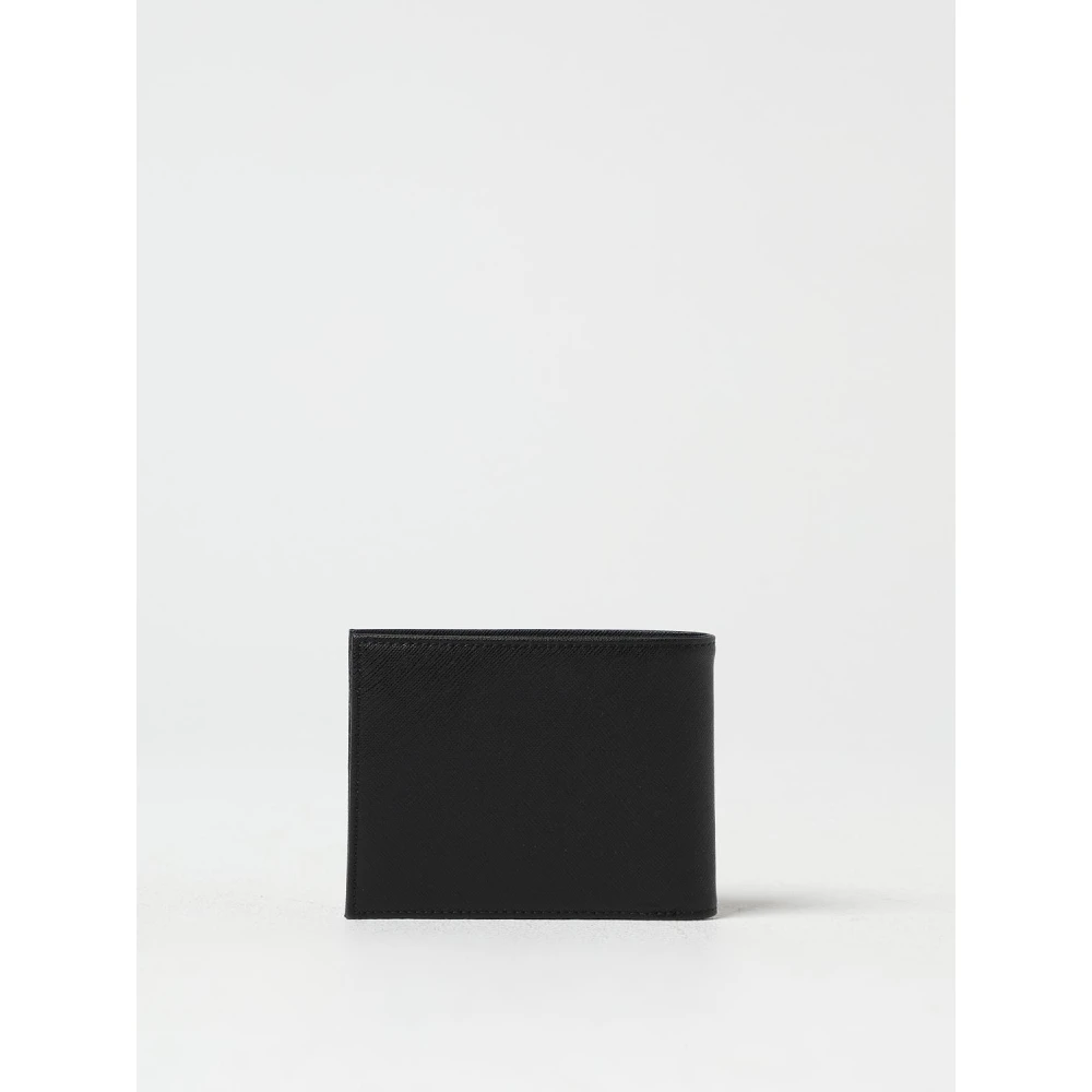 Emporio Armani Zwarte Portemonnees voor Mannen Black Heren