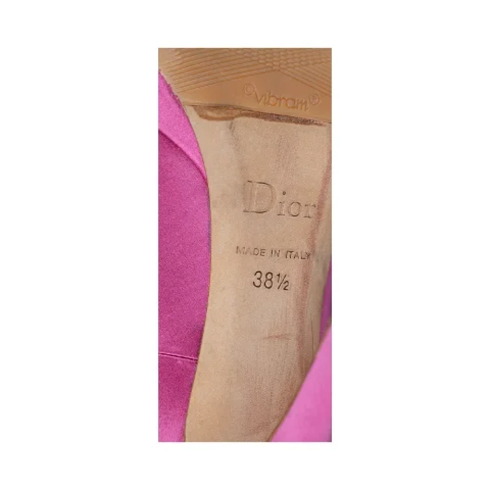 Dior Vintage Pre-owned Satin heels Pink Dames