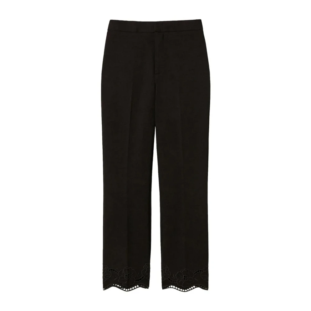 Twinset Black Cropped Trousers - Female - Cropped Trousers - M - Trousers