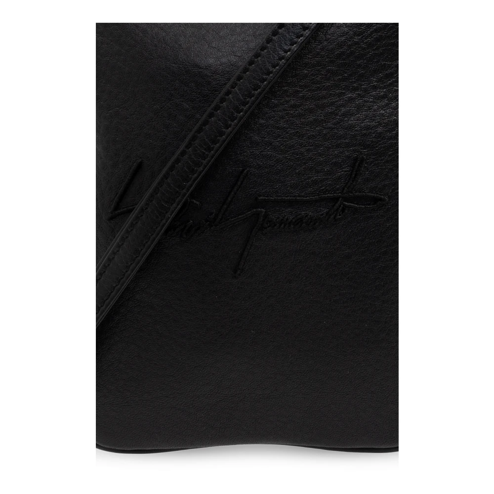 Yohji Yamamoto Schoudertas met logo Black Heren