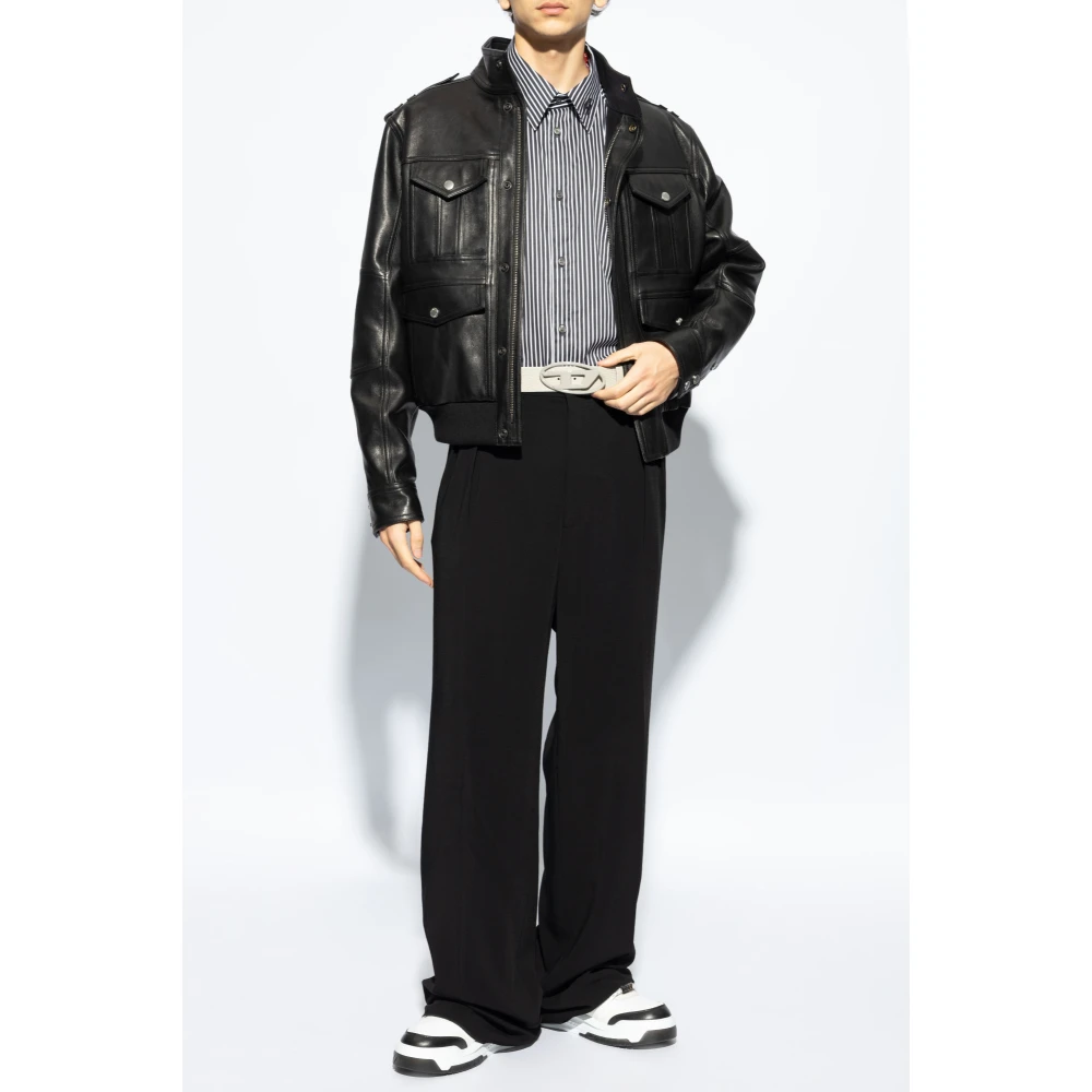 Diesel Shirt `S-Turner-Stripe-D` Black Heren