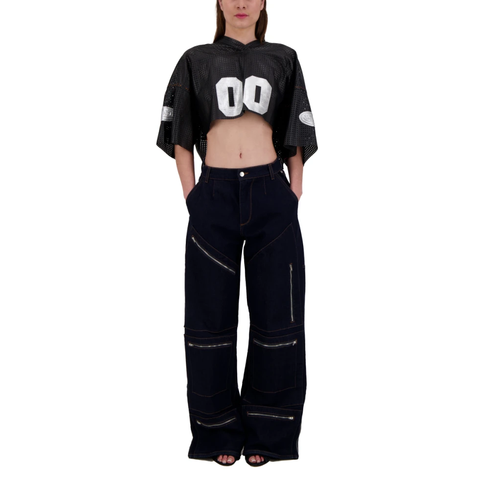 Von Dutch Leo Lifestyle Broek Blue Dames