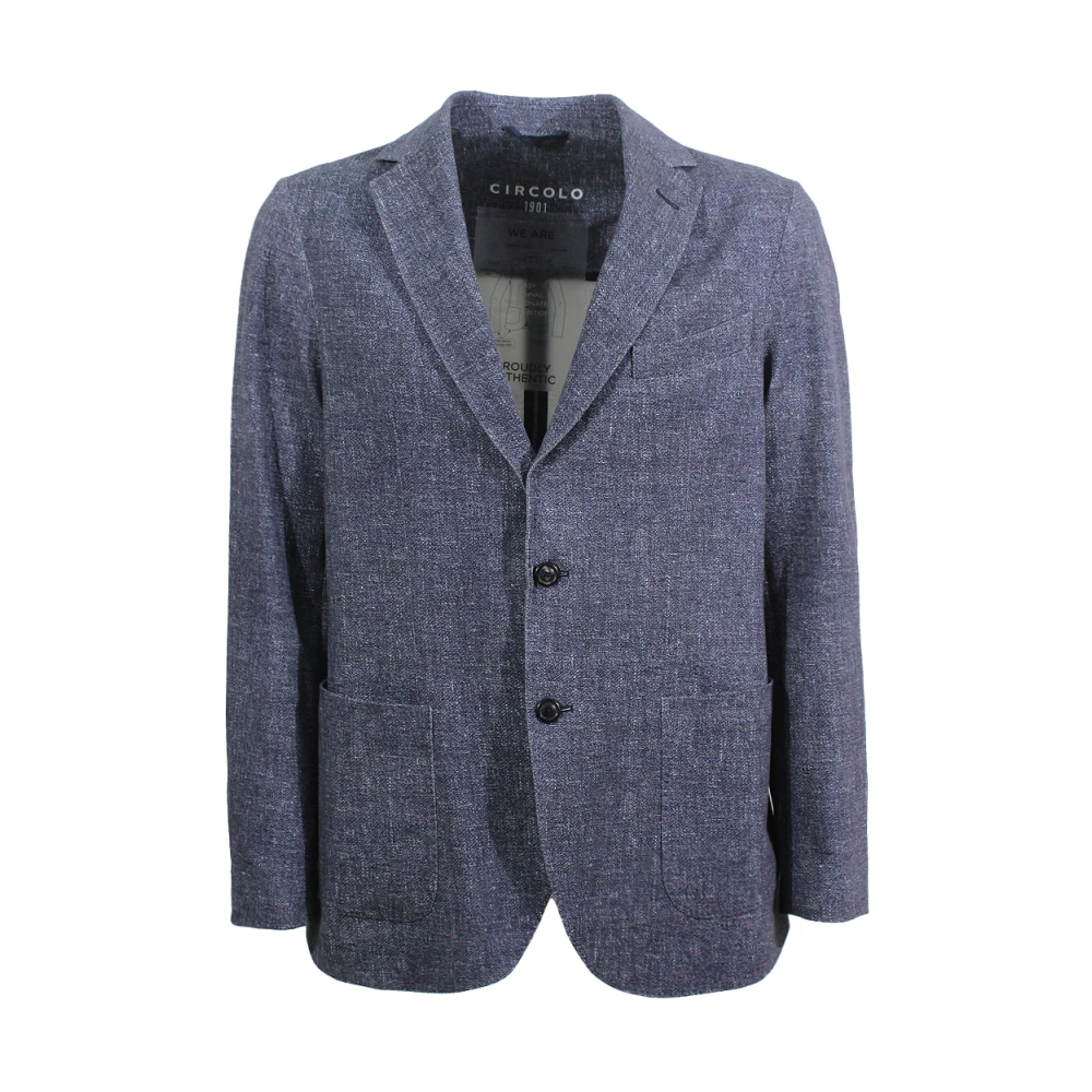 Circolo 1901 Blauw Jas met 3 Knoopsluiting Blue Heren
