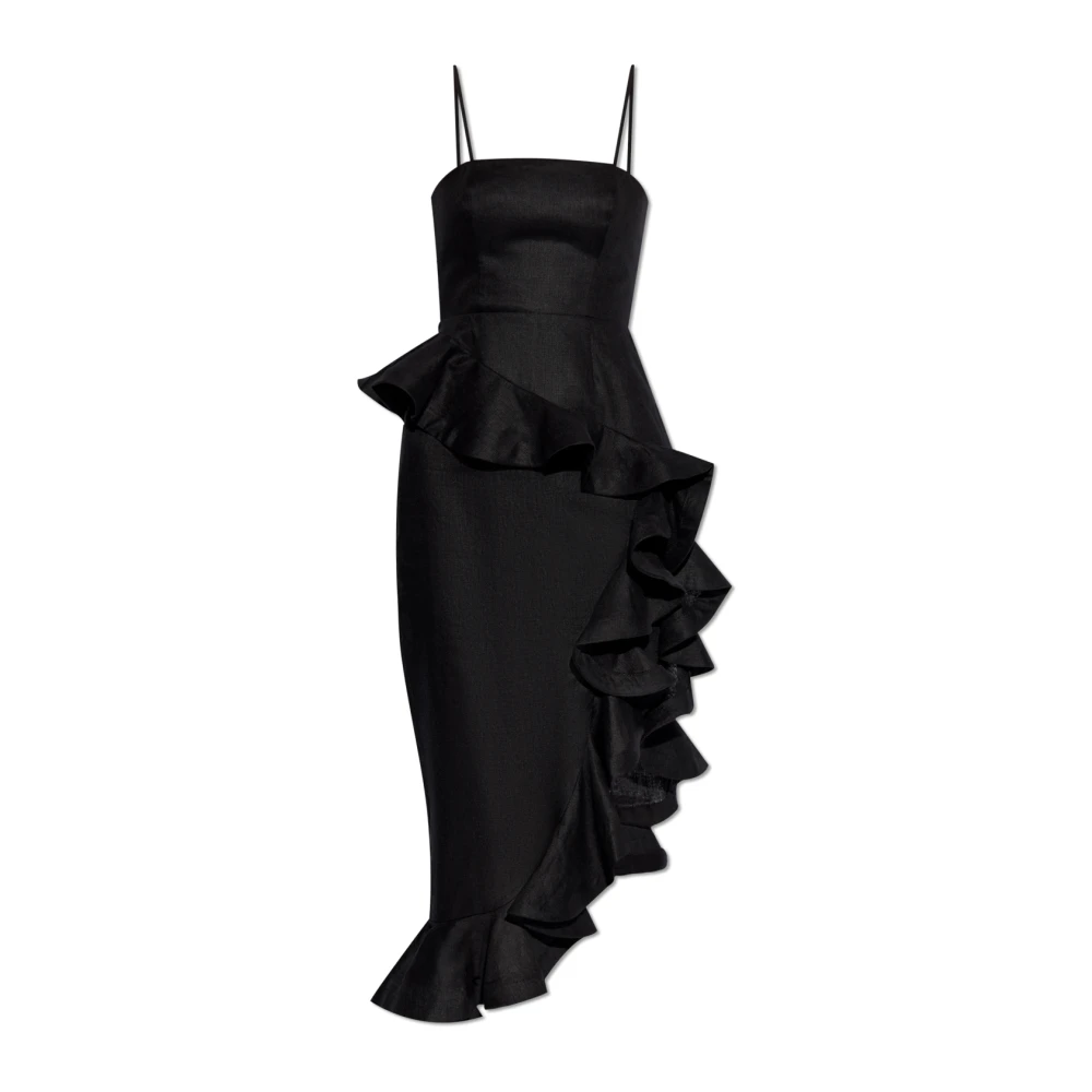 Zimmermann Gerimpelde jurk Black Dames