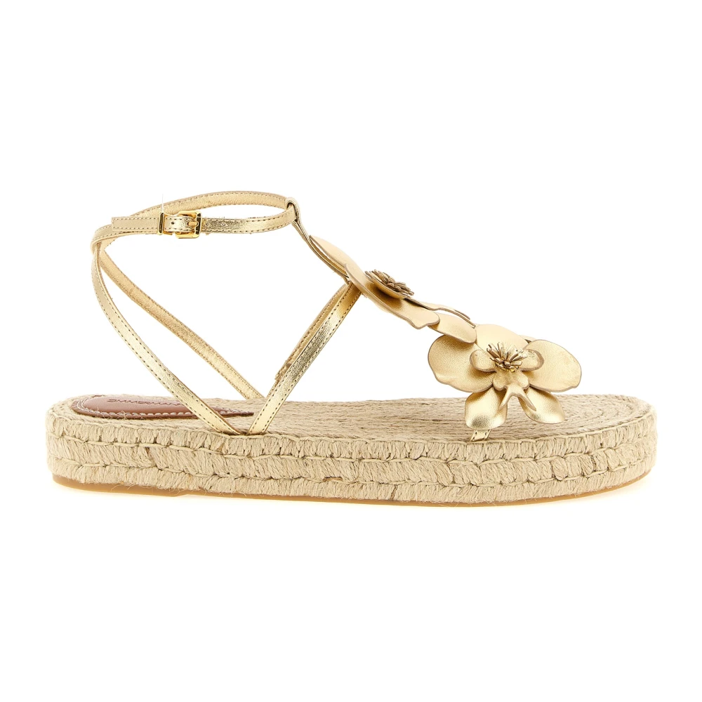 Zimmermann Women's Yellow Flat Sandals, 8 Uk, Orchid Espadrille