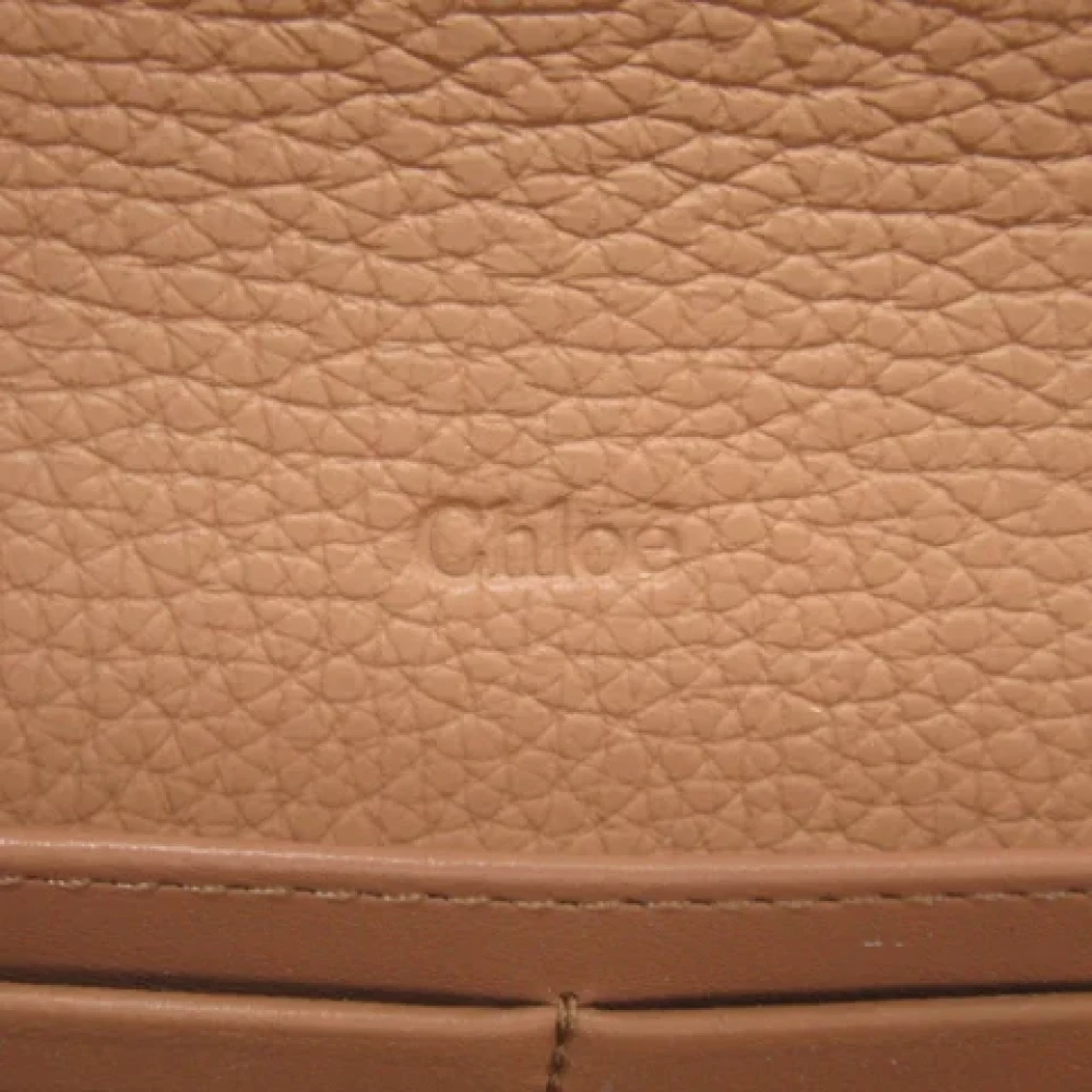 Chloé Pre-owned Leather wallets Brown Dames