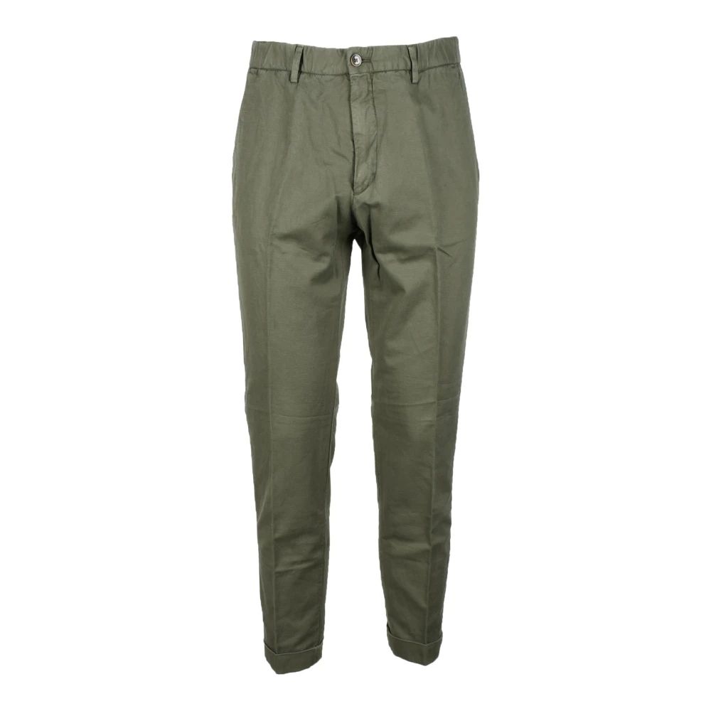 Briglia Casual Linnen Katoenmix Broek Green Heren