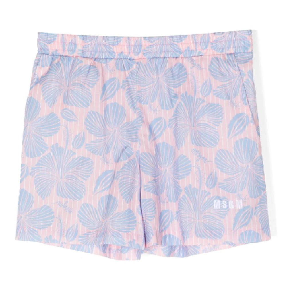 Msgm Multicolor Shorts, Unisex, 10 Y, Stylish Shorts