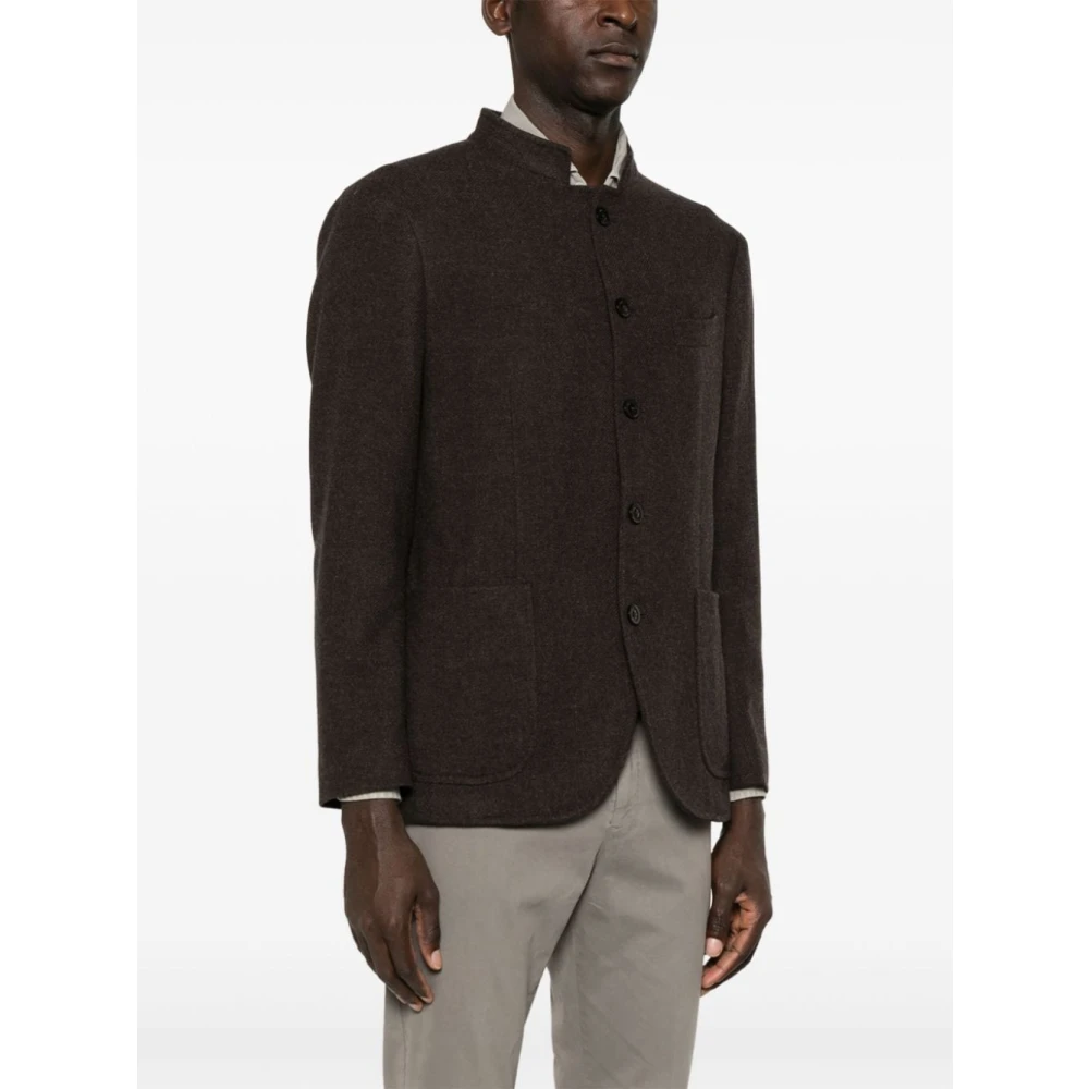 Boglioli Bruine wol-kasjmier blend jas Brown Heren