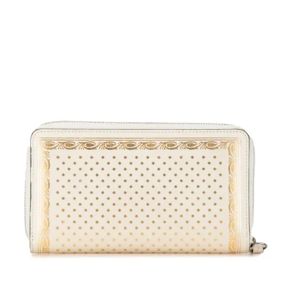 Gucci Vintage Pre-owned Leather wallets Beige Dames