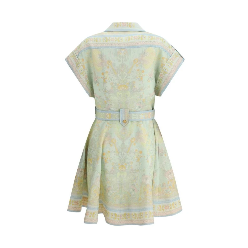 Zimmermann Bloemenprint Mini Overhemdjurk Multicolor Dames