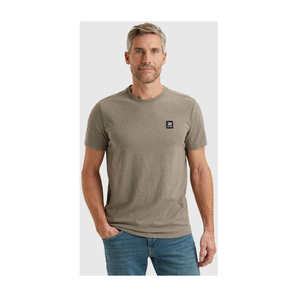Vanguard Korte Mouw Crewneck Katoenen T-shirt Brown Heren