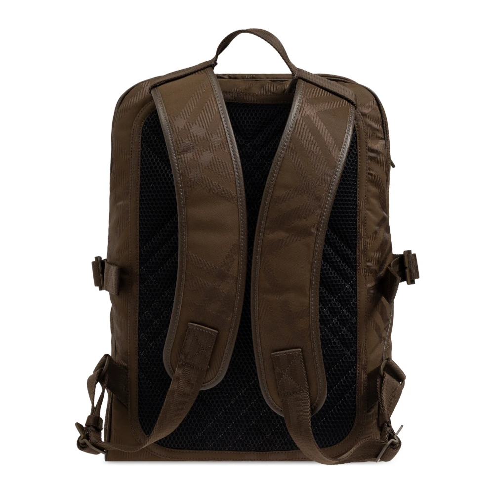 Burberry Rugzak met ruitpatroon Brown Heren