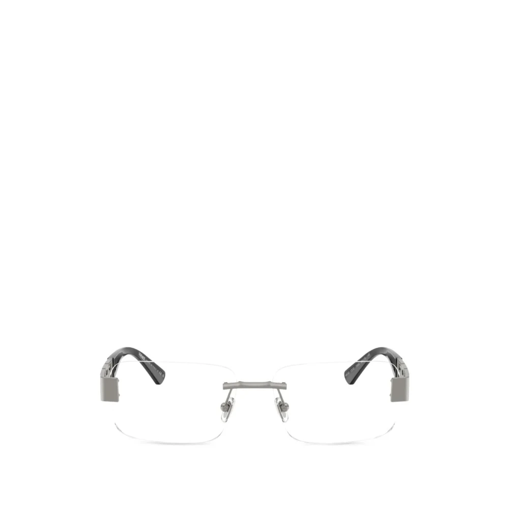 Versace Men's Gray Glasses, 56 Mm, Pillow Eyeglasses