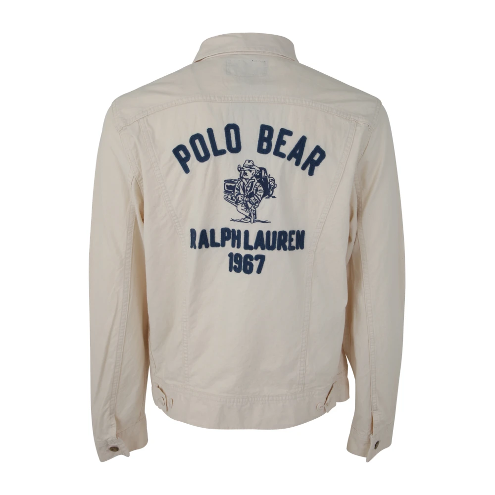 Polo Ralph Lauren Ongevoerde Truckerjas in Mineola Stijl Beige Heren