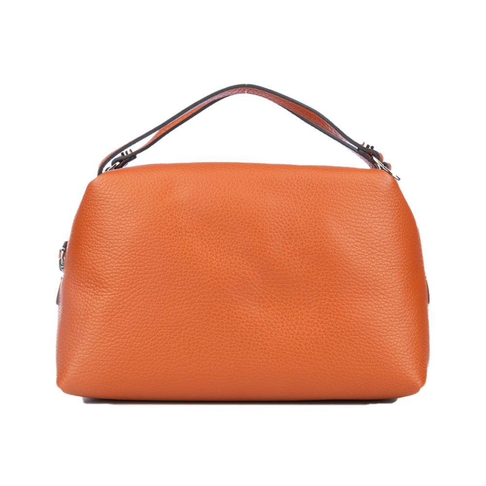Gianni Chiarini Alifa Zip-Up Tote Tas Brown Dames