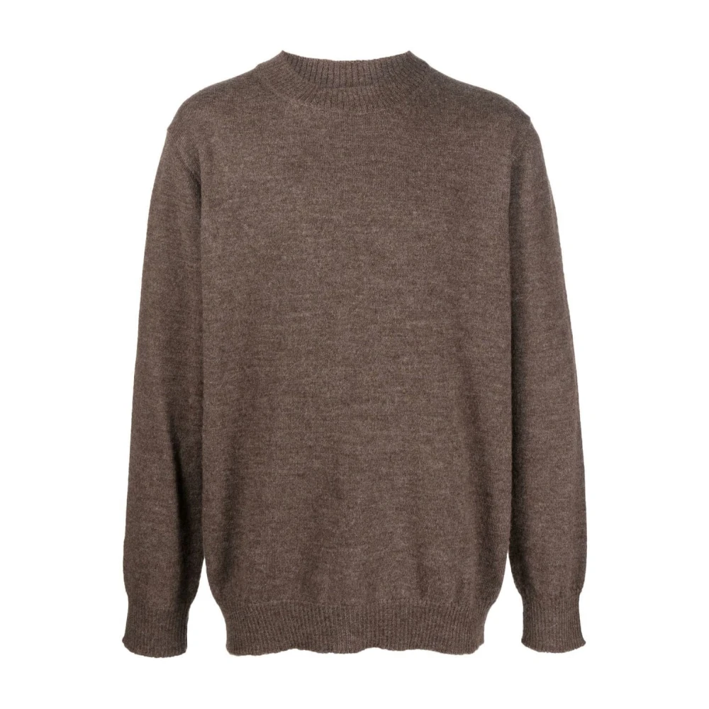 Maison Margiela Alpaca Wol Bruine Sweater Pullover Brown Heren