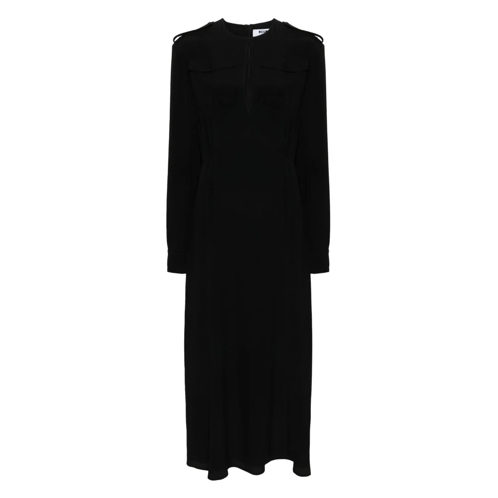 Msgm Elegante Jurk Black Dames