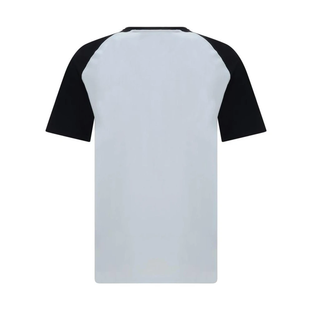 Moschino Multicolor Monogram Katoenen T-shirt Regular Fit White Heren