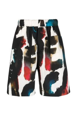 Logotryckta raka shorts