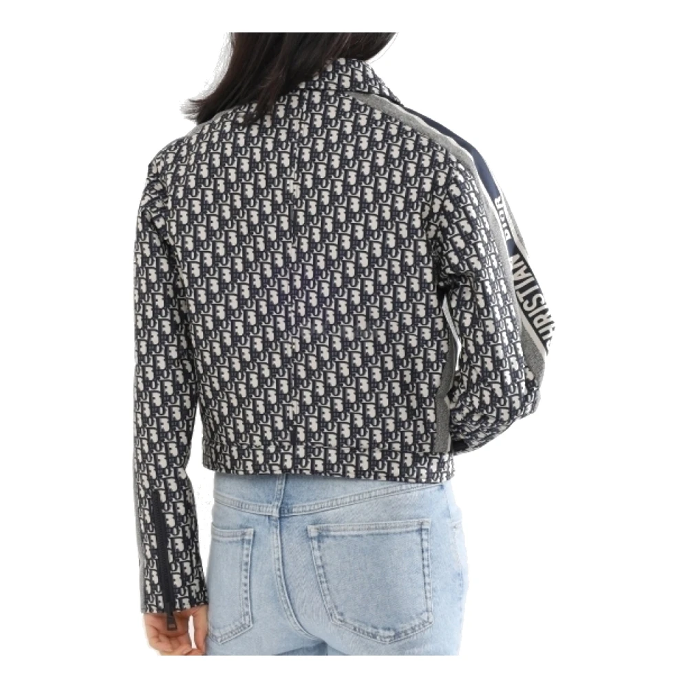 Dior Alpen Kort Logo Jas Blue Dames