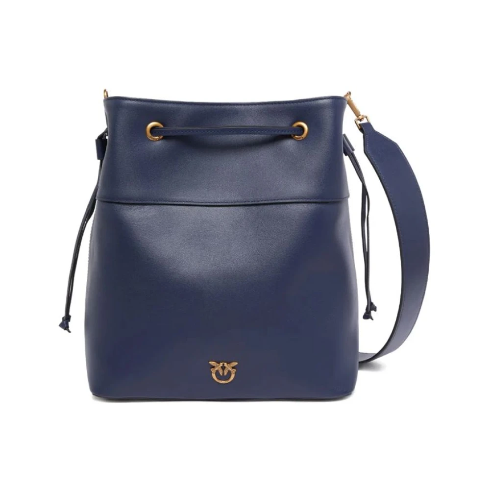 Pinko Women's Blue Secchiello Classic Bag - Bucket Bags - One Size - Bags