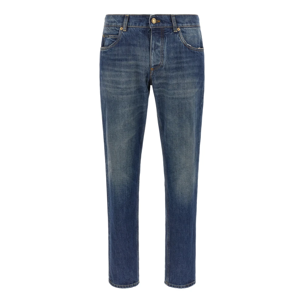 Dolce & Gabbana Jeans, Male, M, Straight-Leg Jeans Blue