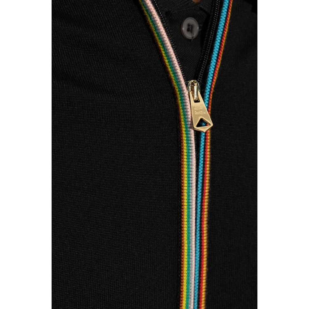 Paul Smith Wollen vest Black Heren