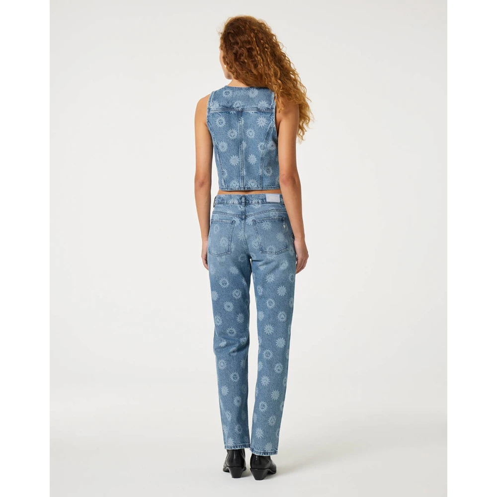 Fabienne Chapot Marie Straight Leg Jeans Blue Dames