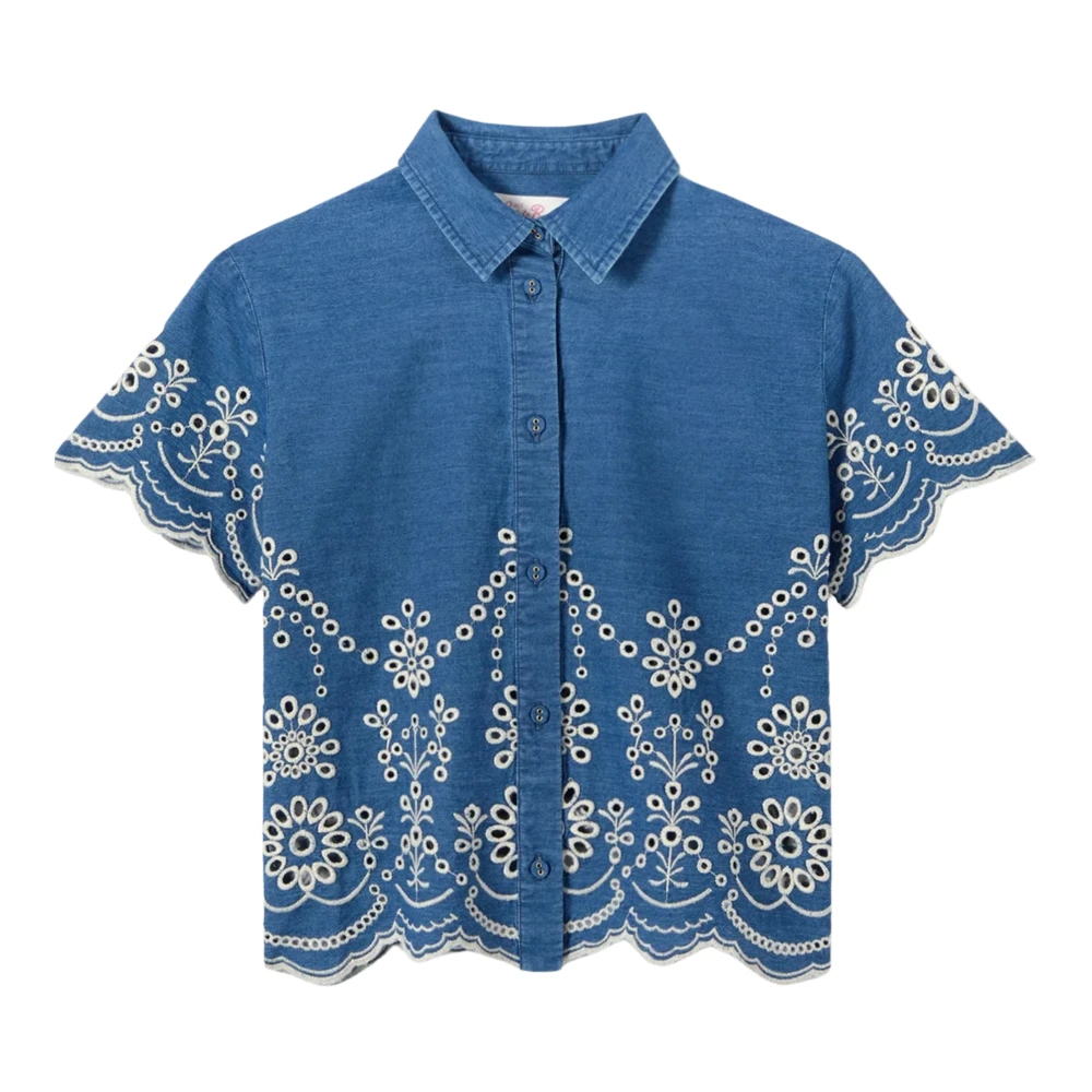Saint Barth Blue Shirts, Female, 2XL, Clementine Shirt