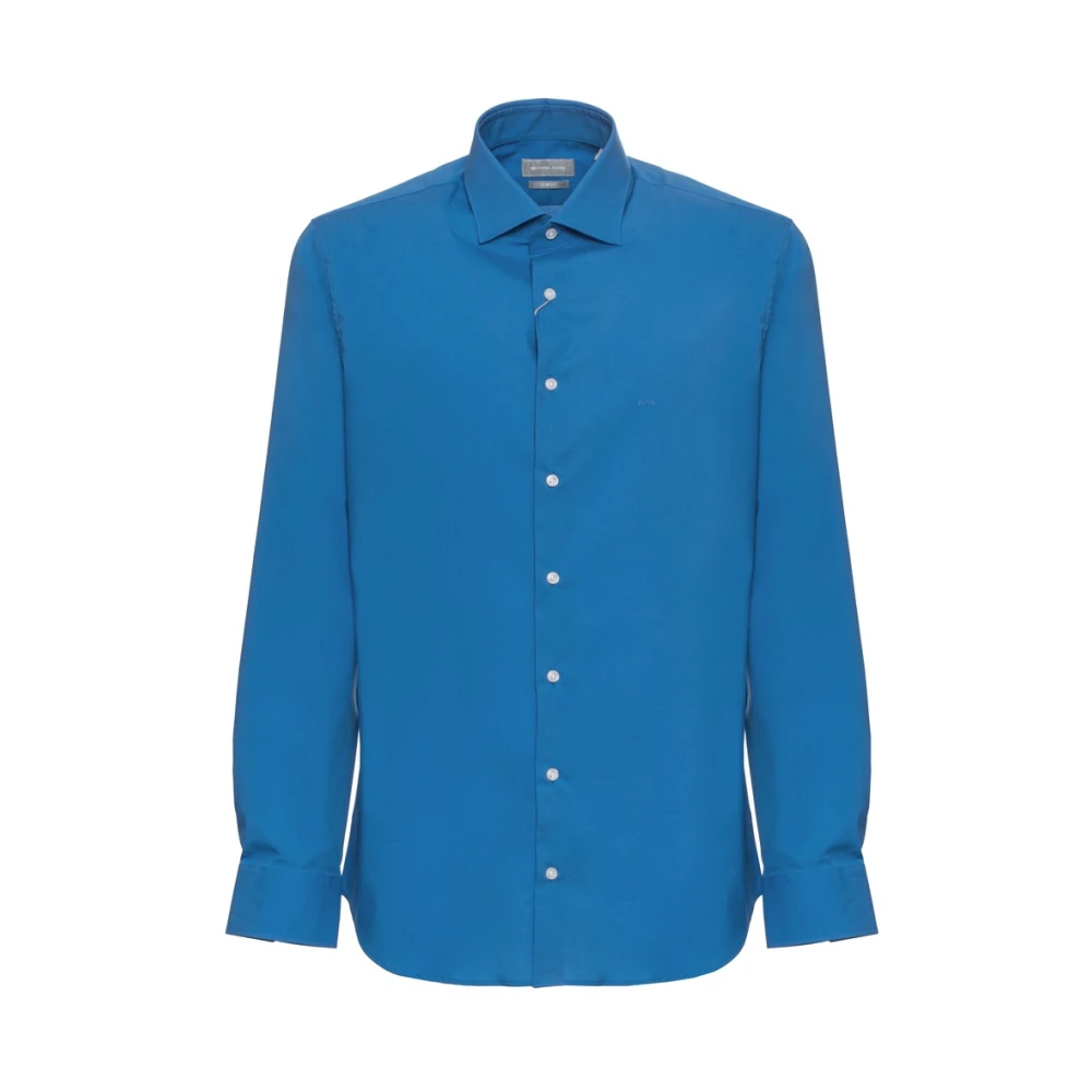 Michael Kors Stijlvolle Slim Fit Button-Up Overhemd Blue Heren