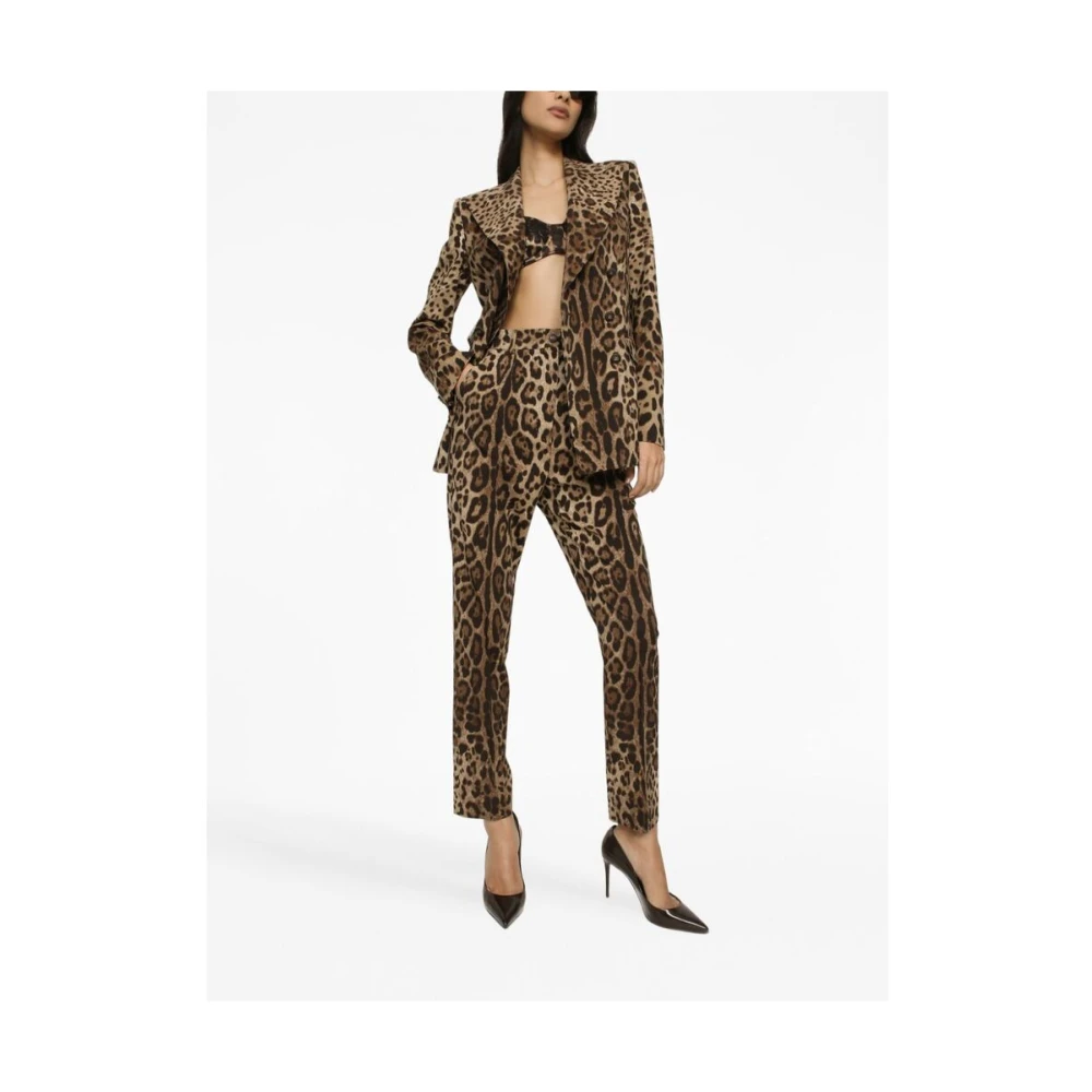 Dolce & Gabbana Slim-fit Trousers Brown Dames