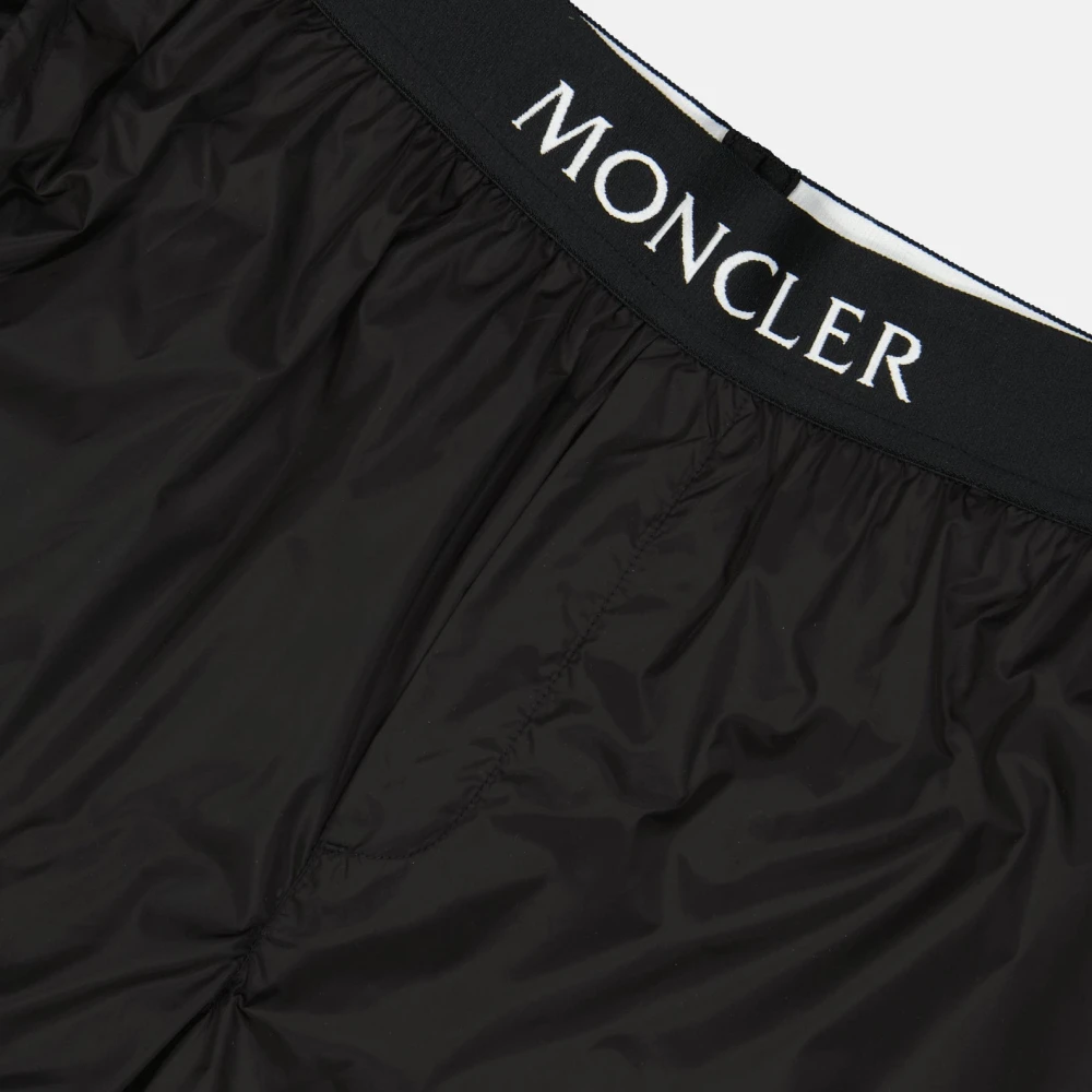 Moncler Logo Badpak met Lange Snit Black Heren