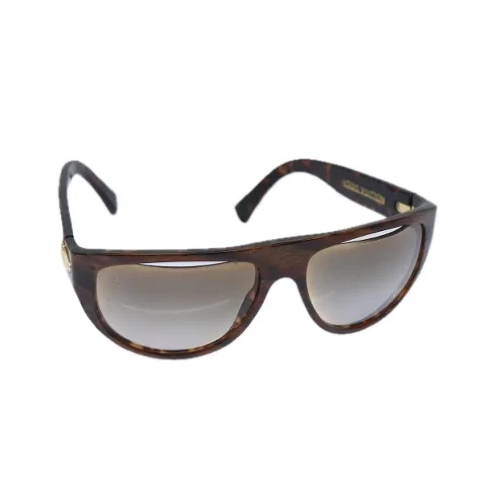 Louis Vuitton Vintage Pre-owned Plastic sunglasses Brown Dames