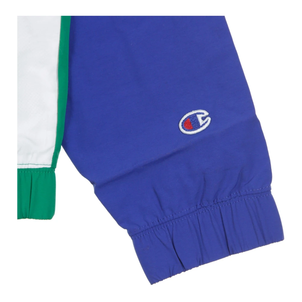 Champion Windjack met volledige rits Groen Blauw Wit Multicolor Heren