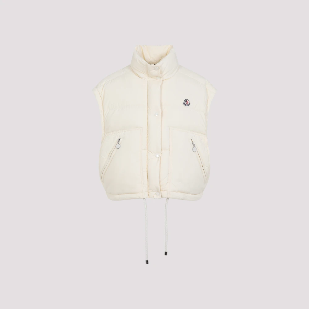 Moncler Natuurlijke Selle Jas White Dames
