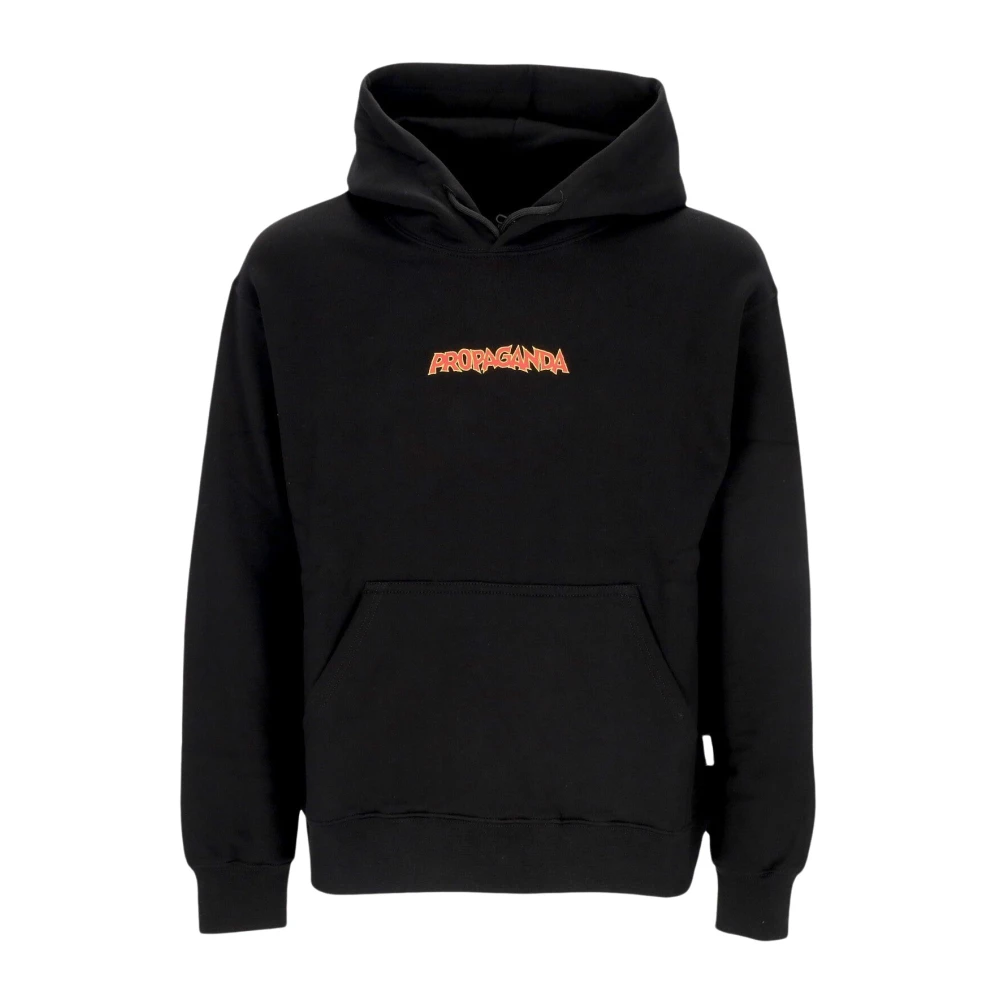 Propaganda Zwarte Hoodie Melt Hoodie Lange Mouw Black Heren