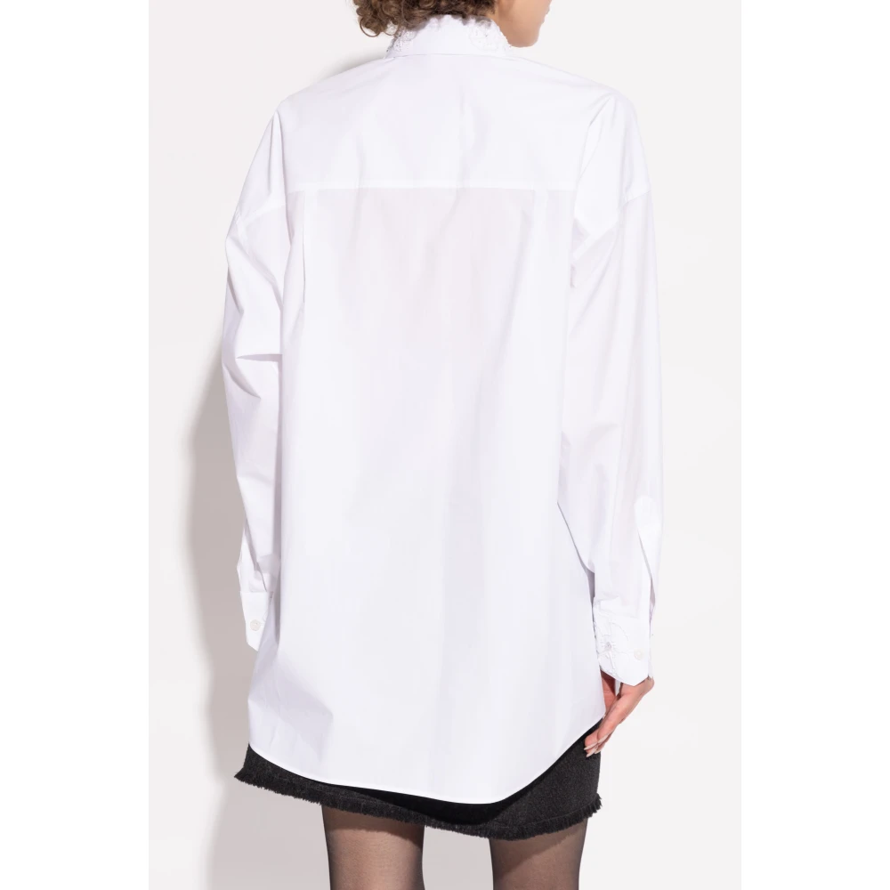 Dolce & Gabbana Shirt met bloemenmotief White Dames