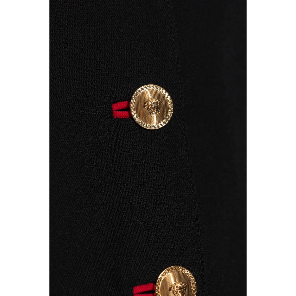 Versace Blazer met open revers Black Dames